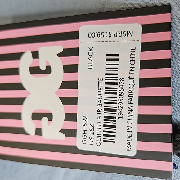 Gilda Paris quilted fur trimmed Baguette - Picture 8 of 8